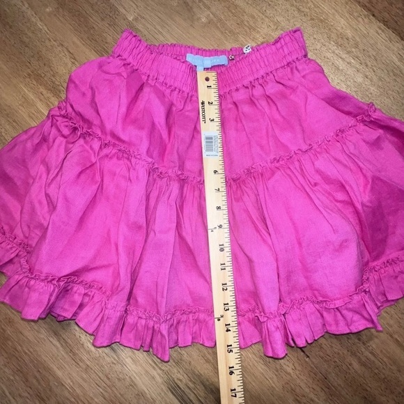 Hill‎ House Pink Woman’s Skirt Size Medium 100% Linen with a cotton lining - Picture 5 of 7